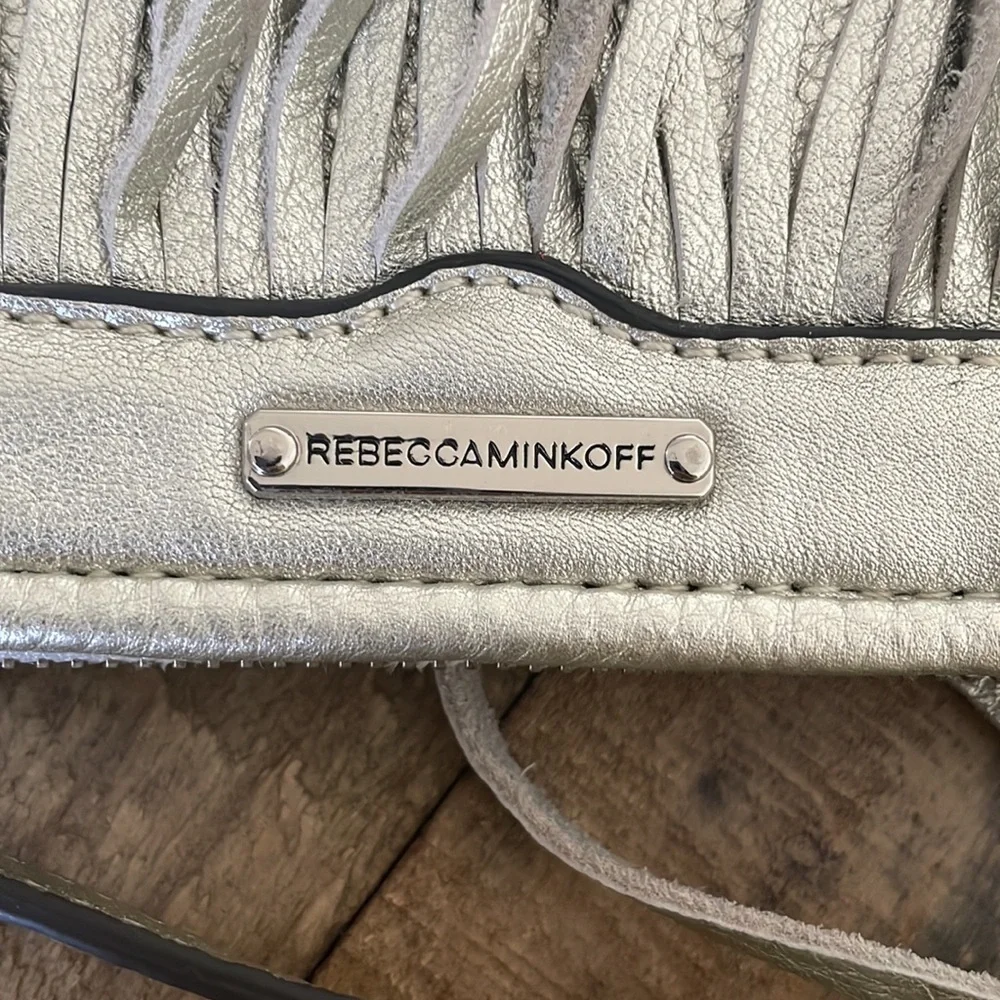Fringe Crossbody Bag in Light Silver by Rebecca Minkoff - Picture 3 of 5